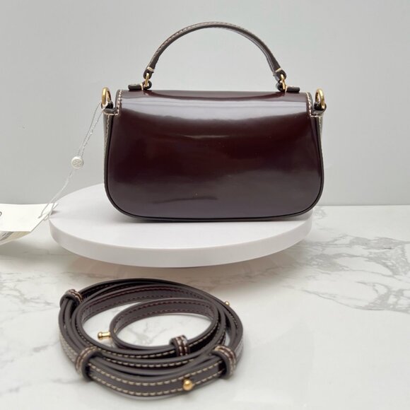 Tory Burch Double T Logo Flap Shoulder Tote - Picture 3 of 9